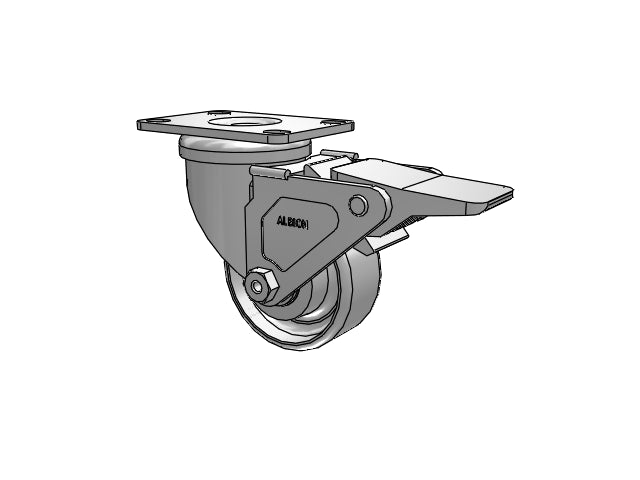 02CA03001SGL Albion Swivel Caster