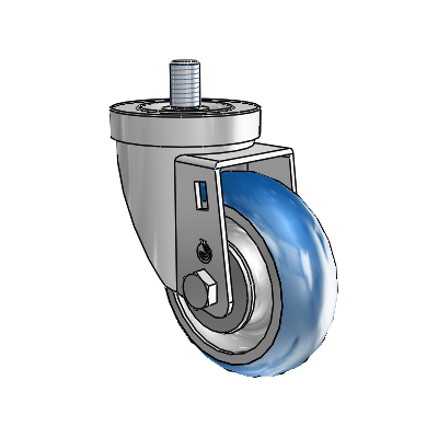 3-1/2-36-213B STEM1 GS Jarvis Swivel Caster
