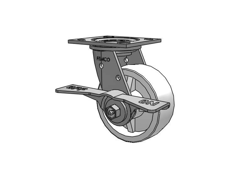 SSES5X2RETCAML Pemco Stainless Steel 5 in Plate Caster