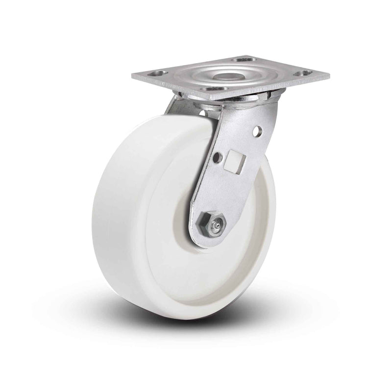 Value Stainless 5"x2" RETORT Roller Bearing Caster with 4"x4.5" Plate